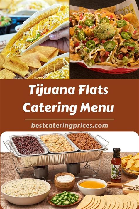 Everyone thought he was a little crazy, but it turns out that's just what the restaurant landscape needed at the time - the weird, the wild, the insanely great food of. . Tijuana flats catering